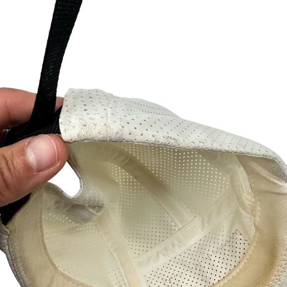 Supreme Perforated Reflective Camp Cap White 2016 5 Panel Skate Hat - Picture 6 of 9